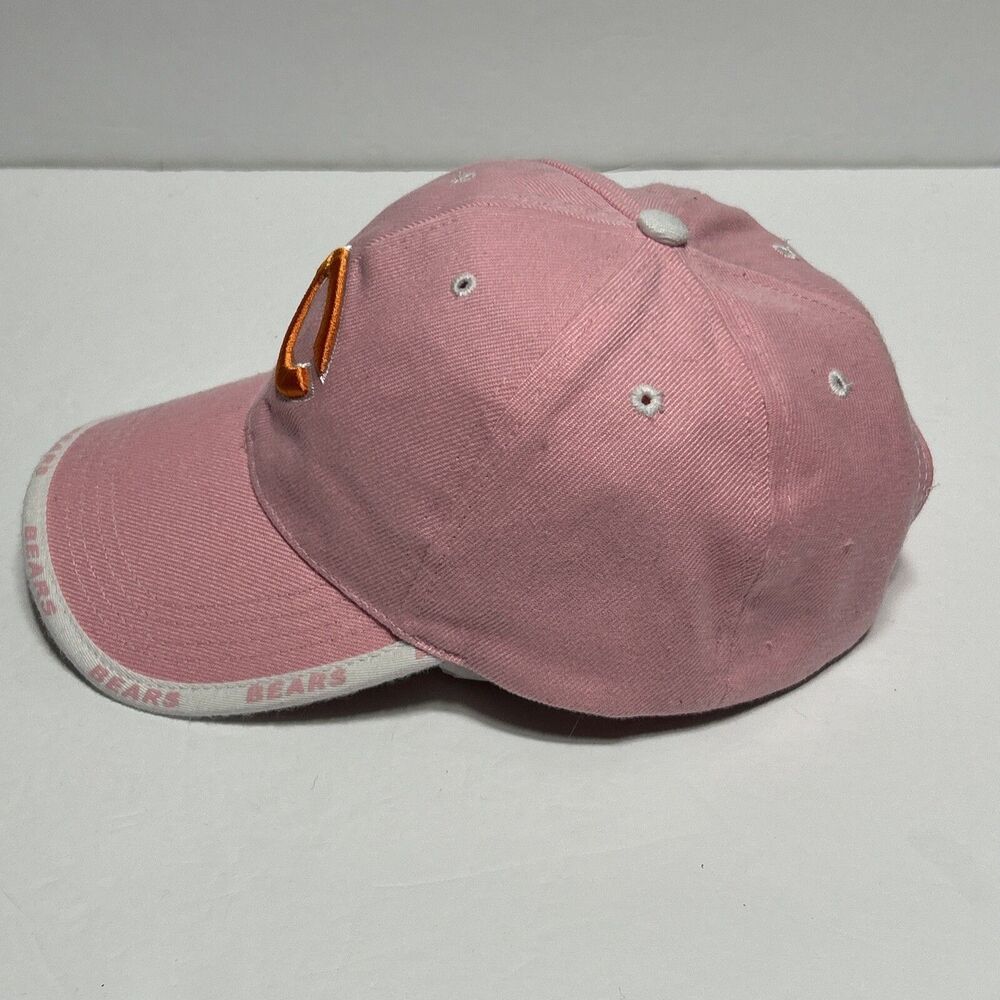 Chicago Bears Womens Pink Hat Adjustable Ball Cap Baseball Football - Picture 7 of 10